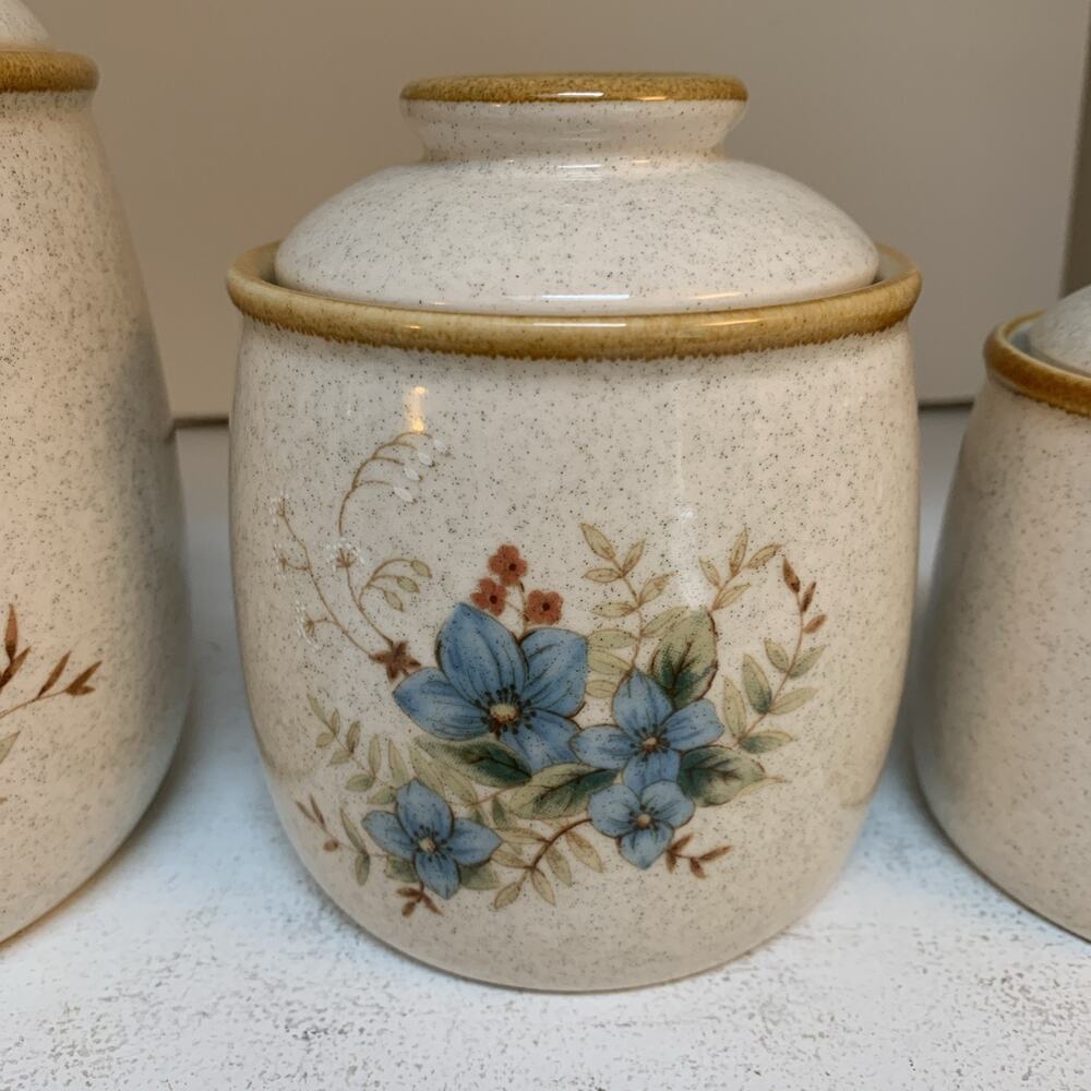 Mikasa Garden Club Day Dreams EC 461 Canister Set Japan 3pc w/lids - Picture 4 of 11